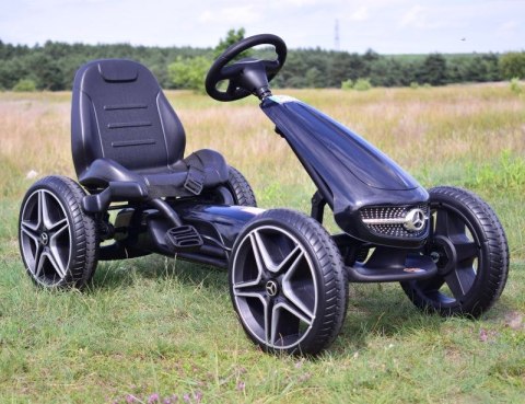 GOKART NA PEDAŁY LICENCJA MERCEDESA KOŁA EVA, MIĘKKIE SIEDZENIE Z LOGIEM MB JAKOŚĆ /XMX610 GOKART NA PEDAŁY LICENCJA MERCEDESA KOŁA EVA, MIĘKKIE SIEDZENIE Z LOGIEM MB JAKOŚĆ /XMX610