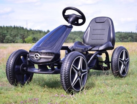 GOKART NA PEDAŁY LICENCJA MERCEDESA KOŁA EVA, MIĘKKIE SIEDZENIE Z LOGIEM MB JAKOŚĆ /XMX610 GOKART NA PEDAŁY LICENCJA MERCEDESA KOŁA EVA, MIĘKKIE SIEDZENIE Z LOGIEM MB JAKOŚĆ /XMX610