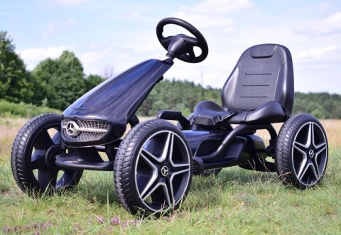 GOKART NA PEDAŁY LICENCJA MERCEDESA KOŁA EVA, MIĘKKIE SIEDZENIE Z LOGIEM MB JAKOŚĆ /XMX610 GOKART NA PEDAŁY LICENCJA MERCEDESA KOŁA EVA, MIĘKKIE SIEDZENIE Z LOGIEM MB JAKOŚĆ /XMX610
