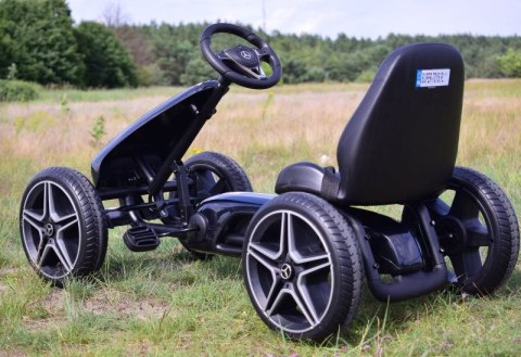 GOKART NA PEDAŁY LICENCJA MERCEDESA KOŁA EVA, MIĘKKIE SIEDZENIE Z LOGIEM MB JAKOŚĆ /XMX610 GOKART NA PEDAŁY LICENCJA MERCEDESA KOŁA EVA, MIĘKKIE SIEDZENIE Z LOGIEM MB JAKOŚĆ /XMX610