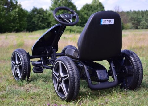 GOKART NA PEDAŁY LICENCJA MERCEDESA KOŁA EVA, MIĘKKIE SIEDZENIE Z LOGIEM MB JAKOŚĆ /XMX610 GOKART NA PEDAŁY LICENCJA MERCEDESA KOŁA EVA, MIĘKKIE SIEDZENIE Z LOGIEM MB JAKOŚĆ /XMX610