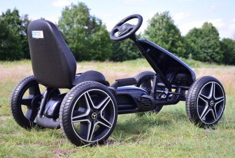 GOKART NA PEDAŁY LICENCJA MERCEDESA KOŁA EVA, MIĘKKIE SIEDZENIE Z LOGIEM MB JAKOŚĆ /XMX610 GOKART NA PEDAŁY LICENCJA MERCEDESA KOŁA EVA, MIĘKKIE SIEDZENIE Z LOGIEM MB JAKOŚĆ /XMX610