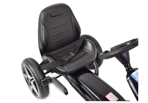 GOKART NA PEDAŁY LICENCJA MERCEDESA KOŁA EVA, MIĘKKIE SIEDZENIE Z LOGIEM MB JAKOŚĆ /XMX610 GOKART NA PEDAŁY LICENCJA MERCEDESA KOŁA EVA, MIĘKKIE SIEDZENIE Z LOGIEM MB JAKOŚĆ /XMX610