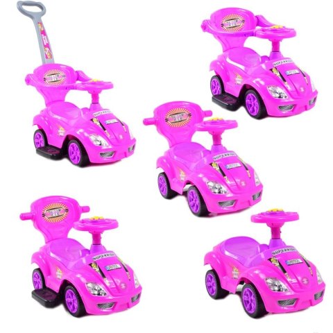 JEŹDZIK, ODPYCHACZ Z DŹWIĘKAMI MEGA CAR 6W 1 Z DASZKIEM/TC202 JEŹDZIK, ODPYCHACZ Z DŹWIĘKAMI MEGA CAR 6W 1 Z DASZKIEM/TC202