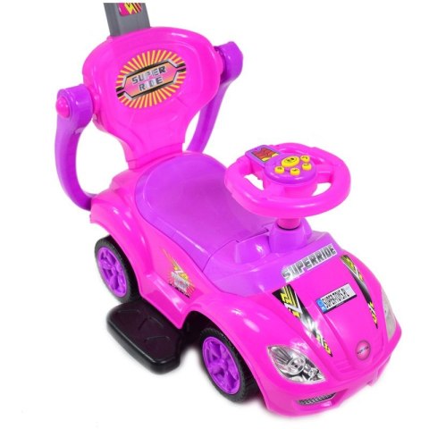 JEŹDZIK, ODPYCHACZ Z DŹWIĘKAMI MEGA CAR 6W 1 Z DASZKIEM/TC202 JEŹDZIK, ODPYCHACZ Z DŹWIĘKAMI MEGA CAR 6W 1 Z DASZKIEM/TC202