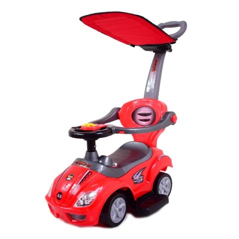 JEŹDZIK, ODPYCHACZ Z DŹWIĘKAMI MEGA CAR 6W 1 Z DASZKIEM/TC202 JEŹDZIK, ODPYCHACZ Z DŹWIĘKAMI MEGA CAR 6W 1 Z DASZKIEM/TC202