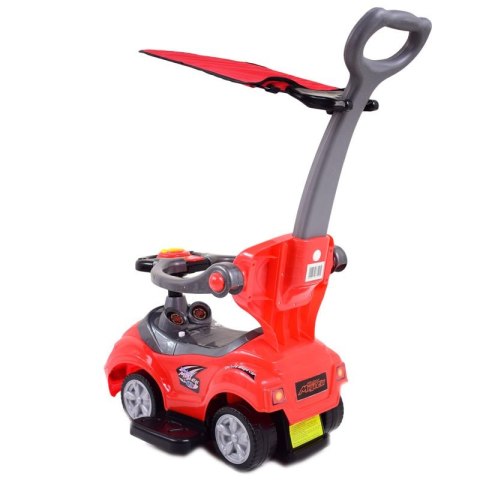 JEŹDZIK, ODPYCHACZ Z DŹWIĘKAMI MEGA CAR 6W 1 Z DASZKIEM/TC202 JEŹDZIK, ODPYCHACZ Z DŹWIĘKAMI MEGA CAR 6W 1 Z DASZKIEM/TC202