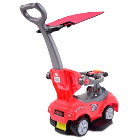 JEŹDZIK, ODPYCHACZ Z DŹWIĘKAMI MEGA CAR 6W 1 Z DASZKIEM/TC202 JEŹDZIK, ODPYCHACZ Z DŹWIĘKAMI MEGA CAR 6W 1 Z DASZKIEM/TC202