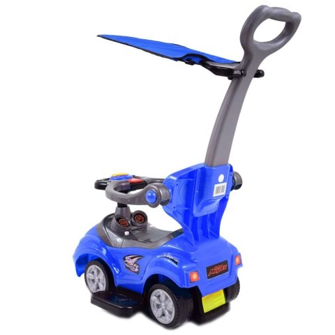 JEŹDZIK, ODPYCHACZ Z DŹWIĘKAMI MEGA CAR 6W 1 Z DASZKIEM/TC202 JEŹDZIK, ODPYCHACZ Z DŹWIĘKAMI MEGA CAR 6W 1 Z DASZKIEM/TC202