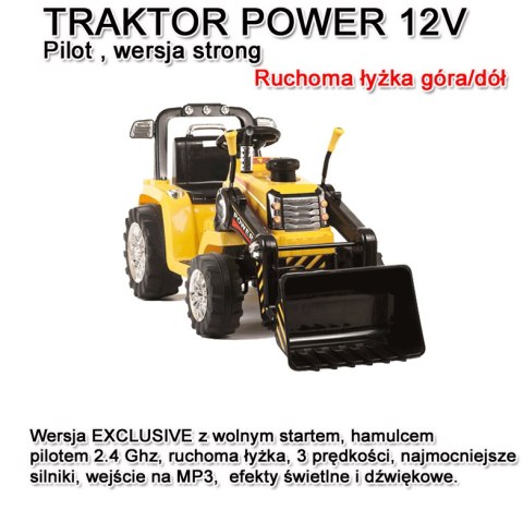 NAJMOCNIEJSZY TRAKTOR Z ŁYŻKĄ I PILOTEM 12V TRZY PRĘDKOŚCI/1005A NAJMOCNIEJSZY TRAKTOR Z ŁYŻKĄ I PILOTEM 12V TRZY PRĘDKOŚCI/1005A