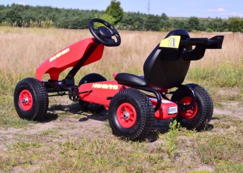 NAJNOWSZY GOKART NA PEDAŁY, KOŁA POMPOWANE, HAMULCE/G202 NAJNOWSZY GOKART NA PEDAŁY, KOŁA POMPOWANE, HAMULCE/G202