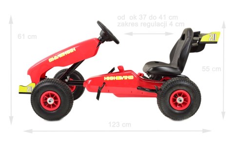 NAJNOWSZY GOKART NA PEDAŁY, KOŁA POMPOWANE, HAMULCE/G202 NAJNOWSZY GOKART NA PEDAŁY, KOŁA POMPOWANE, HAMULCE/G202