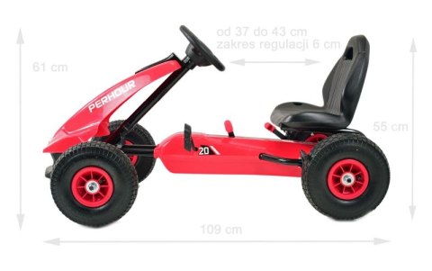 NAJNOWSZY GOKART NA PEDAŁY, KOŁA POMPOWANE, HAMULCE/G203 NAJNOWSZY GOKART NA PEDAŁY, KOŁA POMPOWANE, HAMULCE/G203