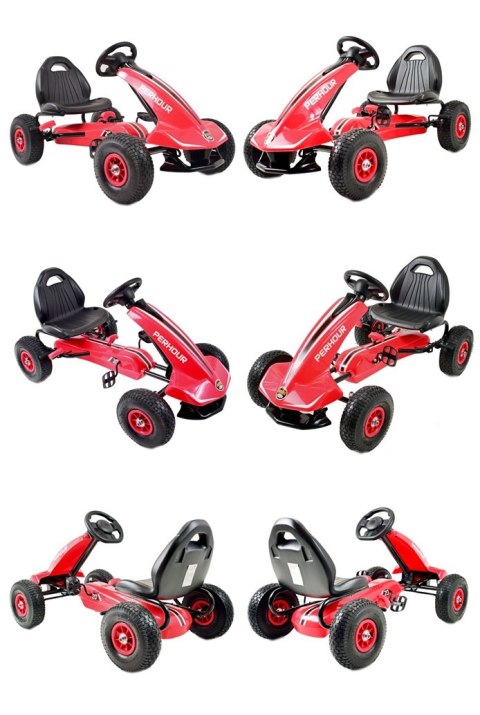 NAJNOWSZY GOKART NA PEDAŁY, KOŁA POMPOWANE, HAMULCE/G203 NAJNOWSZY GOKART NA PEDAŁY, KOŁA POMPOWANE, HAMULCE/G203