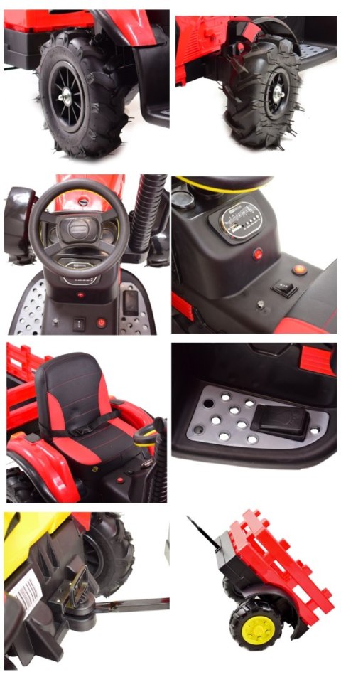 MEGA TRAKTOR Z PRZYCZEPĄ, KOŁA POMPOWANE, MIĘKKIE SIEDZENIE, PILOT,NOWOCZESNY PANEL, FUNKCJA BUJANIA/TT990D MEGA TRAKTOR Z PRZYCZEPĄ, KOŁA POMPOWANE, MIĘKKIE SIEDZENIE, PILOT,NOWOCZESNY PANEL, FUNKCJA BUJANIA/TT990D