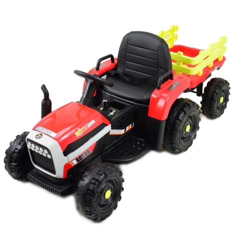 SUPER TRAKTOR FAST NA AKUMULATOR Z PRZYCZEPĄ, MIĘKKIE KOŁA, MIĘKKIE SIEDZENIE, PILOT/JC005 SUPER TRAKTOR FAST NA AKUMULATOR Z PRZYCZEPĄ, MIĘKKIE KOŁA, MIĘKKIE SIEDZENIE, PILOT/JC005