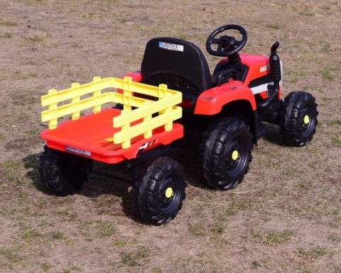 SUPER TRAKTOR FAST NA AKUMULATOR Z PRZYCZEPĄ, MIĘKKIE KOŁA, MIĘKKIE SIEDZENIE, PILOT/JC005 SUPER TRAKTOR FAST NA AKUMULATOR Z PRZYCZEPĄ, MIĘKKIE KOŁA, MIĘKKIE SIEDZENIE, PILOT/JC005