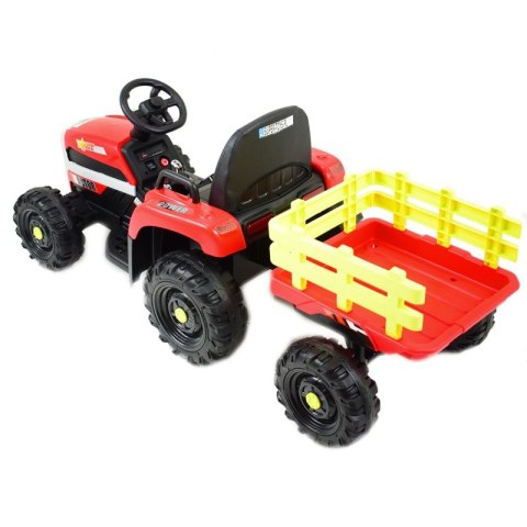 SUPER TRAKTOR FAST NA AKUMULATOR Z PRZYCZEPĄ, MIĘKKIE KOŁA, MIĘKKIE SIEDZENIE, PILOT/JC005 SUPER TRAKTOR FAST NA AKUMULATOR Z PRZYCZEPĄ, MIĘKKIE KOŁA, MIĘKKIE SIEDZENIE, PILOT/JC005
