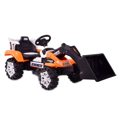 TRAKTOR NA AKUMULATOR Z RUCHOMYM RAMIENIEM - SPYCHACZEM, MIĘKKIE SIEDZENIE/HSD6106B TRAKTOR NA AKUMULATOR Z RUCHOMYM RAMIENIEM - SPYCHACZEM, MIĘKKIE SIEDZENIE/HSD6106B