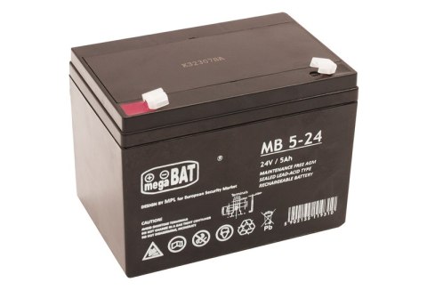 AKUMULATOR DO POJAZDÓW NA AKUMULATOR AGM-24V-5AH-MB-5-24 AKUMULATOR DO POJAZDÓW NA AKUMULATOR AGM-24V-5AH-MB-5-24