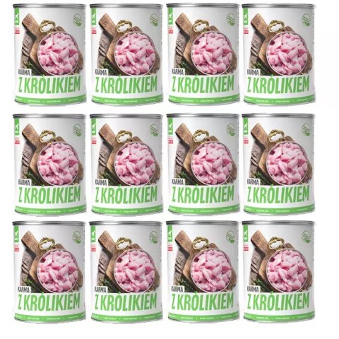 TUF TUF Mokra karma dla psa z królikiem 800g x 12szt. TUF TUF Mokra karma dla psa z królikiem 800g x 12szt.