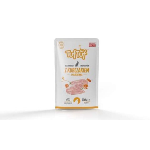 TUF TUF Saszetka kurczak z marchewką 100 g TUF TUF Saszetka kurczak z marchewką 100 g