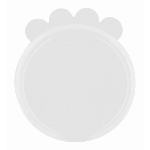 Wieczko na puszki, silikonowe, o 7,6 cm, przezroczyste 2 sztuki Wieczko na puszki, silikonowe, o 7,6 cm, przezroczyste 2 sztuki