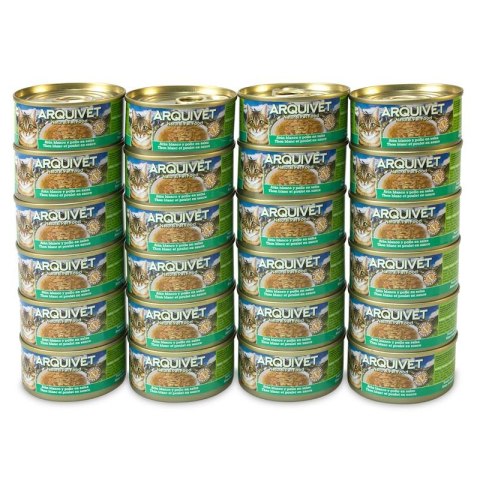 Arquivet Puszka dla kota o smaku białego tuńczyka z warzywami 24 x 80 g Arquivet Puszka dla kota o smaku białego tuńczyka z warzywami 24 x 80 g