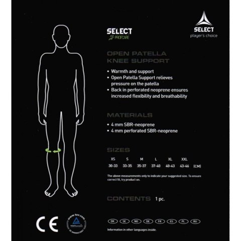 Ochraniacz kolana Select z otworem 6201 Ochraniacz kolana Select z otworem 6201