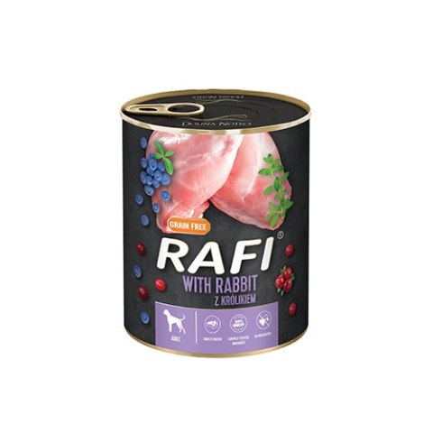 Rafi z królikiem, borówką i żurawiną 800 g Rafi z królikiem, borówką i żurawiną 800 g