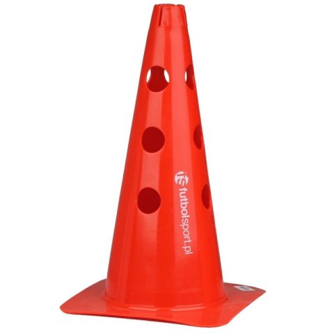 Pachołek z otworami 37,5 cm czerwony Pachołek z otworami 37,5 cm czerwony