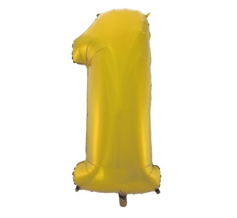 Balon cyfra 1 złota 45'' 92cm | HS-C45ZM1 Balon cyfra 1 złota 45'' 92cm | HS-C45ZM1