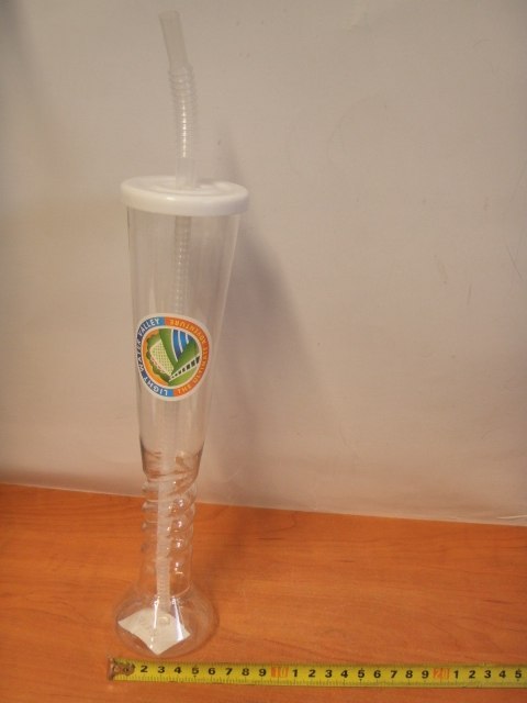 Butelka plastikowa 28cm ze słomką Butelka plastikowa 28cm ze słomką