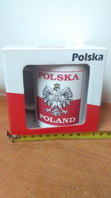 Kubek ceramiczny w kartoniku POLSKA 330ml Kubek ceramiczny w kartoniku POLSKA 330ml