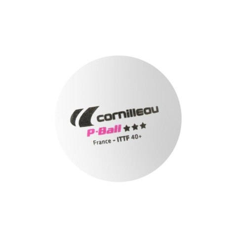 Piłeczki do tenisa stołowego Cornilleau P-BALL ITTF białe 3 szt. Piłeczki do tenisa stołowego Cornilleau P-BALL ITTF białe 3 szt.