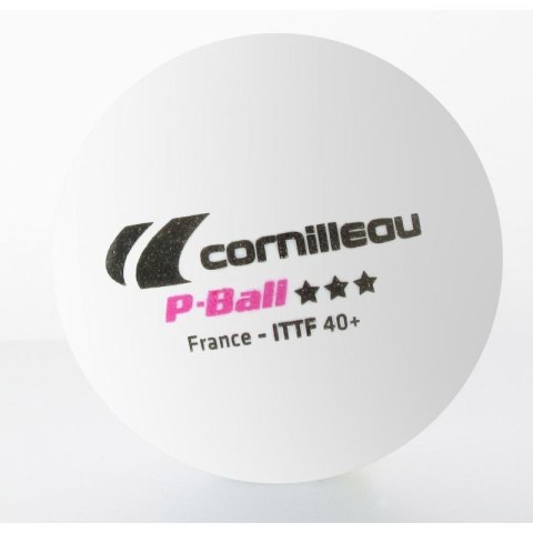 Piłeczki do tenisa stołowego Cornilleau P-BALL ITTF białe 3 szt. Piłeczki do tenisa stołowego Cornilleau P-BALL ITTF białe 3 szt.