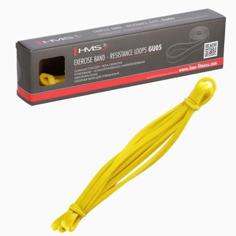 Gumy do ćwiczeń HMS GU05 YELLOW 6.4 x 4.5 x 2080 MM 17-33-020 Gumy do ćwiczeń HMS GU05 YELLOW 6.4 x 4.5 x 2080 MM 17-33-020
