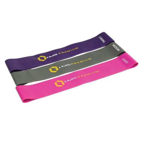 Gumy do ćwiczeń zestaw HMS PRO SET GU04 Gumy do ćwiczeń zestaw HMS PRO SET GU04