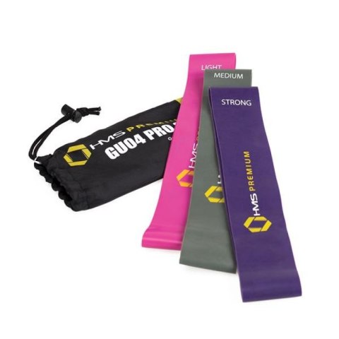 Gumy do ćwiczeń zestaw HMS PRO SET GU04 Gumy do ćwiczeń zestaw HMS PRO SET GU04