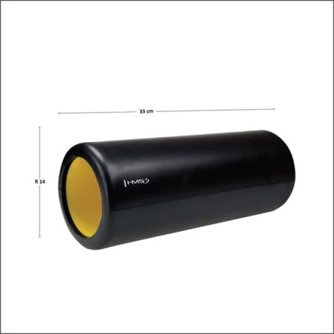 Wałek Fitness HMS BLACK\YELLOW FS111 Wałek Fitness HMS BLACK\YELLOW FS111
