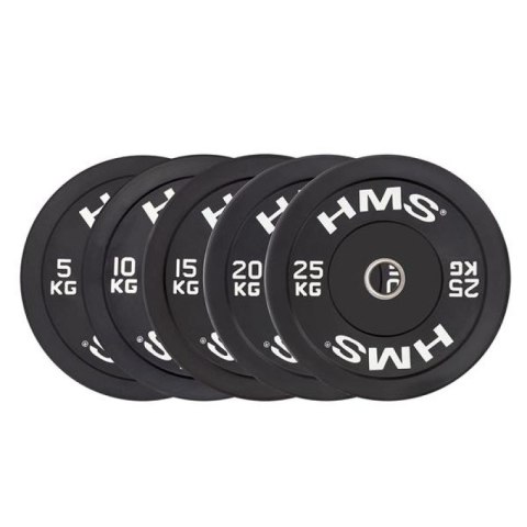 Talerz olimpijski HMS BLACK BUMPER 25 kg BBR25 Talerz olimpijski HMS BLACK BUMPER 25 kg BBR25