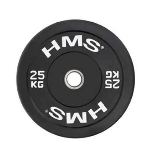 Talerz olimpijski HMS BLACK BUMPER 25 kg BBR25 Talerz olimpijski HMS BLACK BUMPER 25 kg BBR25
