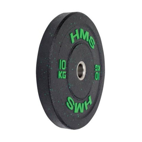 Talerz olimpijski HMS BUMPER GREEN 10 kg HTBR10 Talerz olimpijski HMS BUMPER GREEN 10 kg HTBR10
