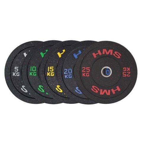 Talerz olimpijski HMS BUMPER GREEN 10 kg HTBR10 Talerz olimpijski HMS BUMPER GREEN 10 kg HTBR10