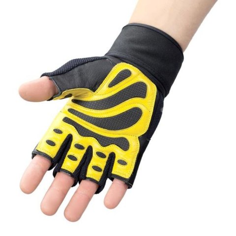 Rękawice na siłownię Black/Yellow HMS RST01 r.M Rękawice na siłownię Black/Yellow HMS RST01 r.M