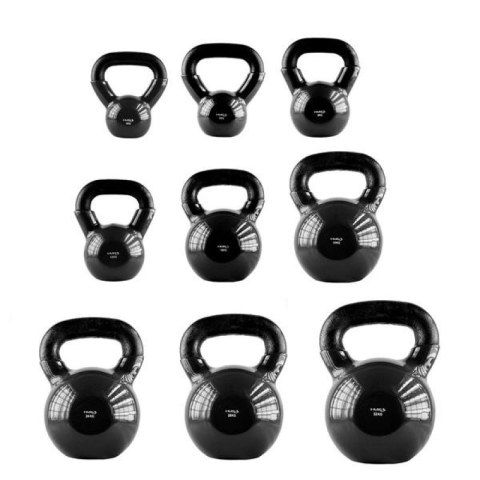 Kettlebell żeliwny Black HMS KNV04 Kettlebell żeliwny Black HMS KNV04