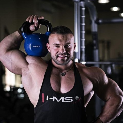 Kettlebell żeliwny Blue HMS KNV04 Kettlebell żeliwny Blue HMS KNV04