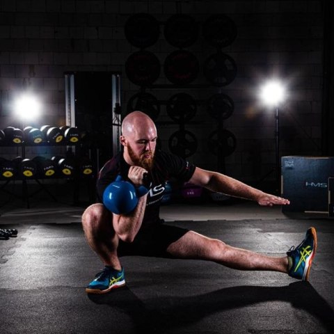 Kettlebell żeliwny Blue HMS KNV04 Kettlebell żeliwny Blue HMS KNV04