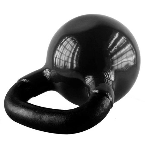 Kettlebell żeliwny pokryty winylem HMS black KNV28 Kettlebell żeliwny pokryty winylem HMS black KNV28