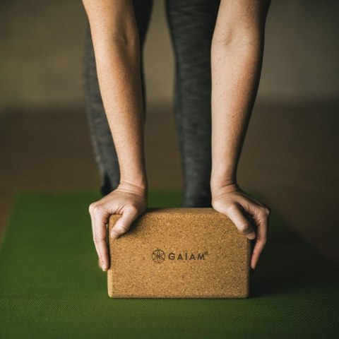 Kostka do jogi GAIAM z korka 52292 Kostka do jogi GAIAM z korka 52292